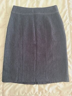 Classic Navy Pencil Skirt - Women